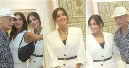 حلا شيحة ووالدها وشقيقتها مايا