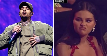 سيلينا جوميز برد فعل غريب تجاه كريس براون