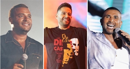 أحمد سعد ومحمد حماقي ورامي صبري