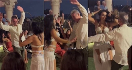 رقص محمود حميدة مع أميرة حداد