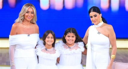 غادة عبدالرازق وابنتها وحفيدتاها 