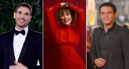 آسر ياسين ومنة شلبي وأحمد عز