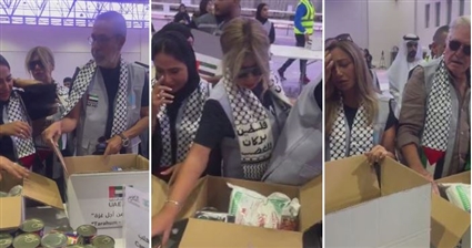 حسين فهمي وليلى علوي ومدحت العدل وبوسي شلبي يشاركون في إعداد المساعدات الإنسنية 