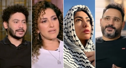 أكرم حسني وميرهان حسين وحنان مطاوع ومحمد سلامة