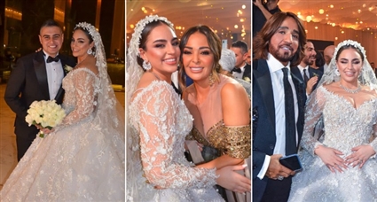 داليا البحيري تحتفل بزفاف ابنة شقيتها 