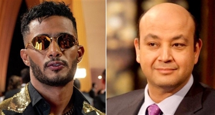 عمرو أديب ومحمد رمضان