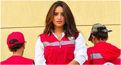 زينة ونجليها