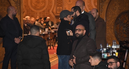 محمد هنيدي في عزاء شقيق أحمد حلمي