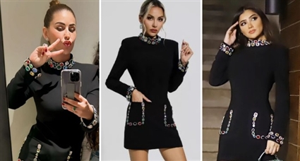 مي عمر ومي سليم بنفس الفستان