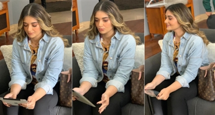 ملك أحمد زاهر في كواليس مسلسل محارب