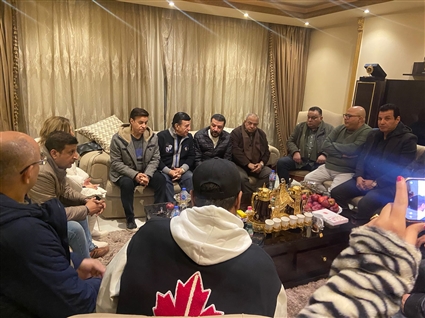 زيارة أعضاء مجلس النقابة لمصطفى كامل