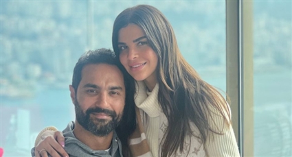 كريم فهمي وزوجته