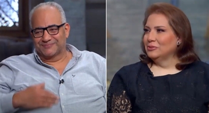 بيومي فؤاد وزوجته أماني سويدان