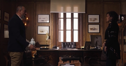 غادة عبد الرازق وعماد صفوت في مشهد المواجهة