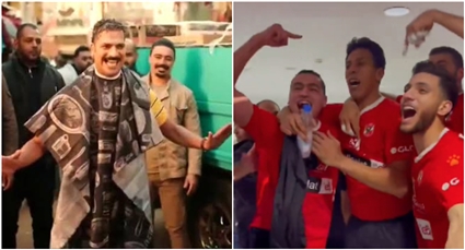 لاعبو الأهلي يحتفلون بـ"سوبر اليد" بأغنية "المال الحلال أهو" لمصطفى أبو سريع من "العتاولة" (فيديو)