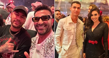 ياسمين صبري وكريستيانو  رونالدو وأحمد سعد ونيمار