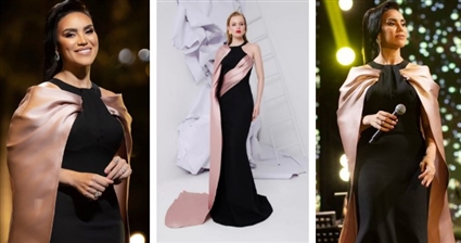 مي فاروق وفستانها