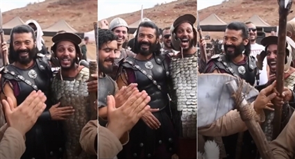 خالد النبوي في كواليس تصوير أهل الكهف في المغرب