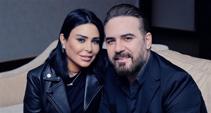 وائل جسار وزوجته