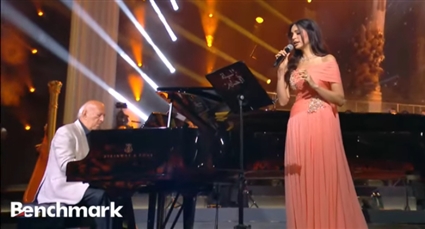 عمر خيرت وآمال ماهر في حفل ليلة الأحلام