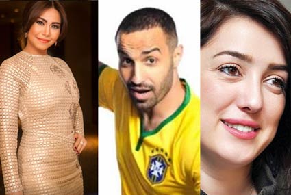 كندة علوش وأحمد فهمي وشيرين عبد الوهاب