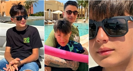 أحمد الفيشاوي وابنه