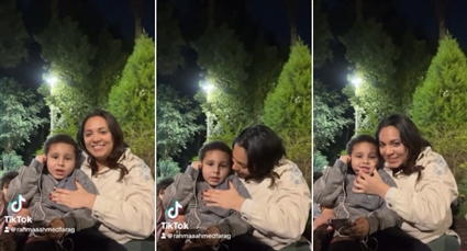 رحمة أحمد وابنها