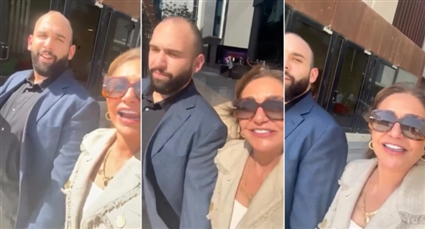 ليلى علوي تحتفل بتخرج نجلها خالد