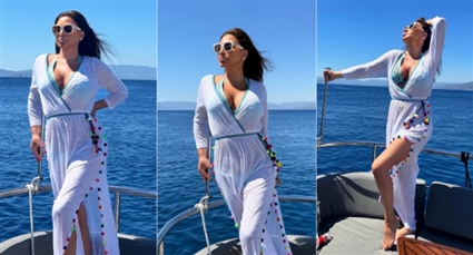 إليسا تستمتع برحلة بحرية في أحدث جلسة تصوير
