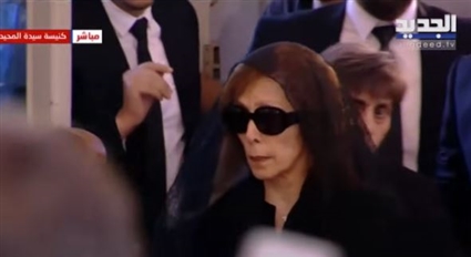 فيروز في جنازة زياد