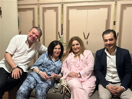 نجوى فؤاد مع نهال عنبر وأحمد سلامة
