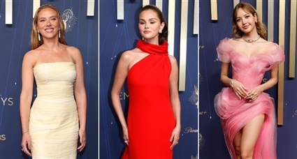 سكارليت جوهانسون وسيلينا جوميز وليسا من فريق Blackpink في حفل جوائز الإيمي 2025 … اللون الأحمر يتصدر