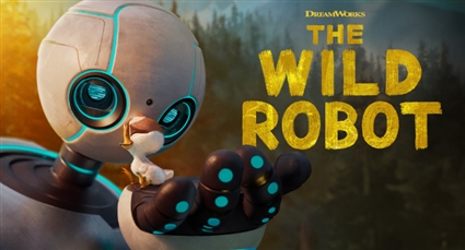 الملصق الدعائي لفيلم الروبوت البري The wild Robot