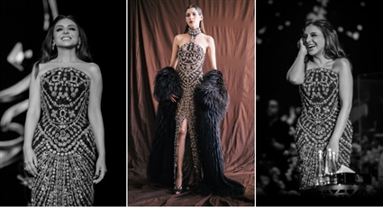 أنغام وفستانها