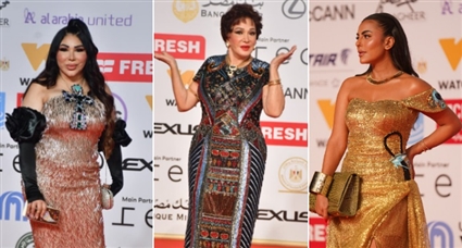 إطلالات فرعونية في حفل افتتاح مهرجان القاهرة 