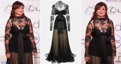 #شرطة_الموضة: إلهام شاهين بفستان مثير للجدل في حفل افتتاح مهرجان القاهرة ... سعره 141 ألف جنيه