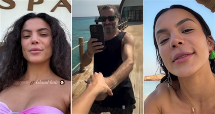 هادي الباجوري وزوجته الفنانة هايدي خالد في شهر العسل