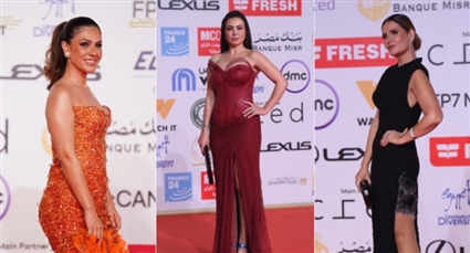 دينا فؤاد وهنا شيحة وبسمة