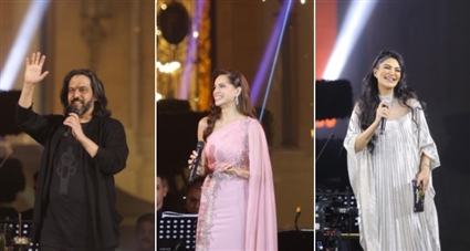  آمال ماهر وبهاء سلطان في ليلة استثنائية كاملة العدد في حفل  بقصر القبة