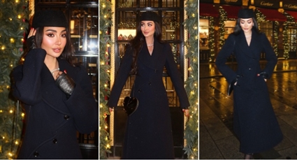 نور الغندور في جلسة تصوير بلندن