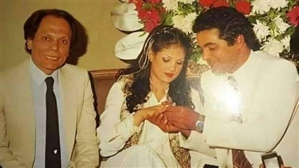 مصطفى متولي وإيمان إمام مع شقيقها عادل إمام