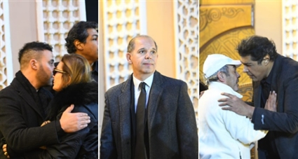 عزاء شقيقة عادل إمام وأرملة مصطفى متولي