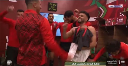 احتفالات منتخب مصر