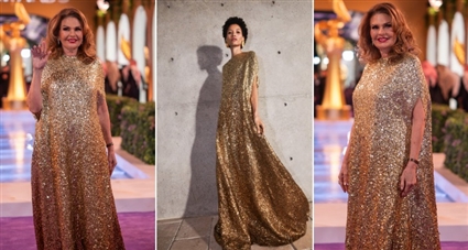 يسرا وفستانها