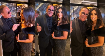 لقاء زينة وجان كلود فان دام في دبي