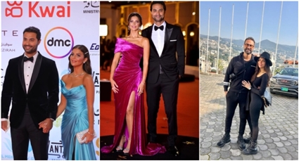 كريم فهمي وزوجته