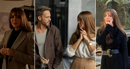 ريم مصطفى ويوسف الشريف في كواليس (فن الحرب)