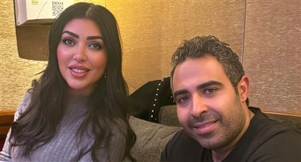 محمد عدوية مع الشاعرة كوثر حجازي