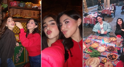 جيسيكا حسام الدين وتوانا الجوهري وحمزة دياب في إعلان فوادفون رمضان 2026