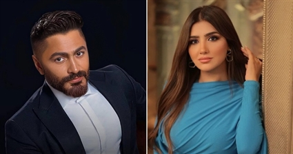 مي عمر وتامر حسني